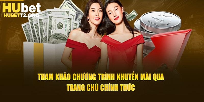 Tham khảo chương trình khuyến mãi qua trang chủ chính thức